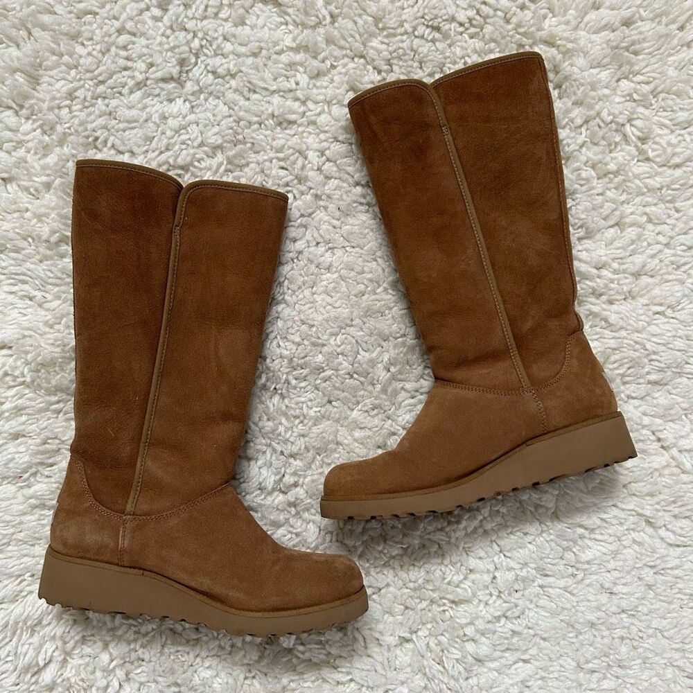 UGG Kara Classic Slim Tall Wedge Boots Size 9